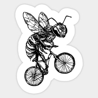 SEEMBO Bee Cycling Bicycle Cyclist Bicycling Biking Fun Bike Sticker